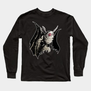 The creature from West Virginia - vintage horror inspired art Long Sleeve T-Shirt
